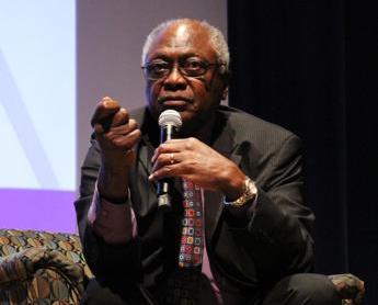 James Clyburn answers questions from audience