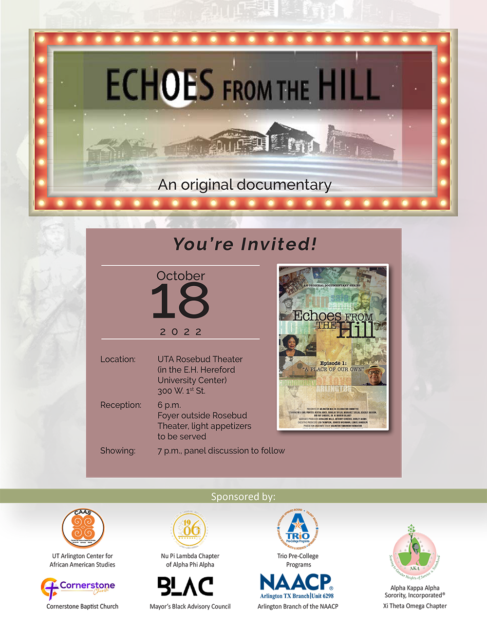 Echos From The Hill Flyer